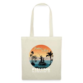 Father and Son Fishing Partners For Life Funny Dad - Tote Bag - nature - Front