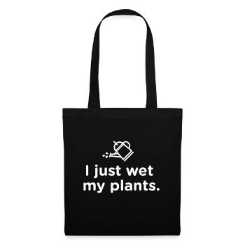 Cadeaux drôles de jardinier Je viens de mouiller mes plantesfloralpla - Sac en tissu - noir - Devant