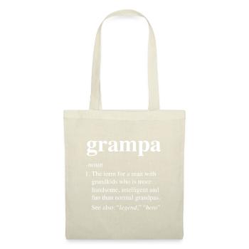 Mens Grampa Définition Funny Dictionary Entry foru - Sac en tissu - nature - Devant
