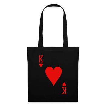 King Of Hearts Matching Couple Saint Valentine's D - Tote Bag - black - Front