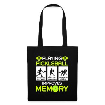 Jouer au pickleball améliore la mémoire Dink Player - Sac en tissu - noir - Devant