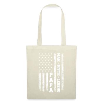 Hommes Papa Homme Mythe Légende Vintage Hommes Américain Fla - Sac en tissu - nature - Devant