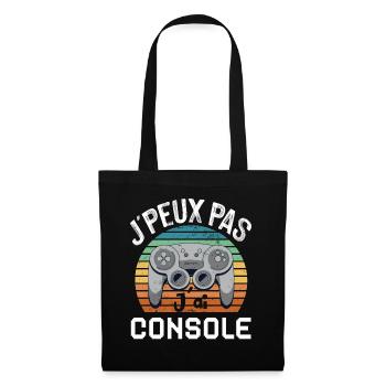 J'Peux Pas J'ai Console Gaming Ado Gamer - Sac en tissu - noir - Devant