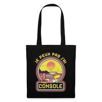idee cadeau Gamer Je Peux Pas J'ai Console - Sac en tissu - noir - Devant