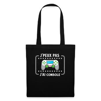 J'Peux Pas J'ai Console Gaming Ado Gamer - Sac en tissu - noir - Devant