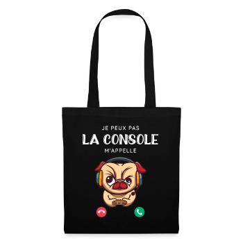 Humour Gamer Ado Joueur De Console cadeau - Sac en tissu - noir - Devant