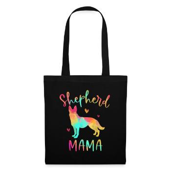 Shepherd Mama Colorful German Shepherd Gifts Dog M - Tote Bag - black - Front