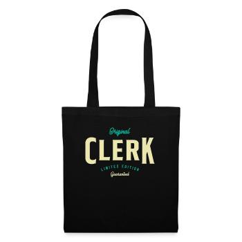 Clerk Funny Job Title Profession - Tote Bag - black - Front