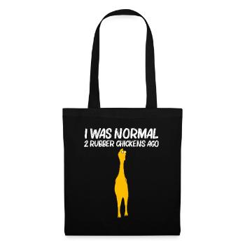 Funny Rubber Chicken Gift Men Women Rubber Chicken - Tote Bag - black - Front