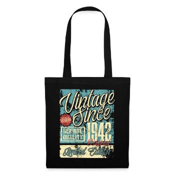 1942 Birthday vintage retro legend - Tote Bag - black - Front