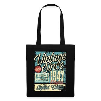 1947 Birthday vintage Retro Legend - Tote Bag - black - Front