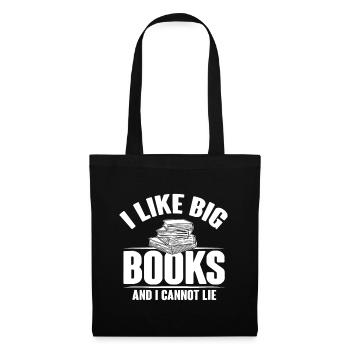 I Like Big Books And I Cannot Lie Funny - Tote Bag - black - Front