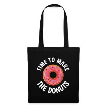 Time to Make the Donuts - Tote Bag - black - Front