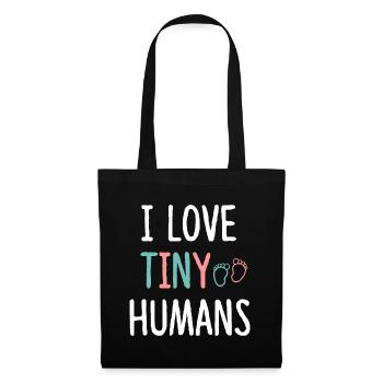 NICU Nurse Love Tiny Humans - Neonatal Nurse Outfi - Tote Bag - black - Front