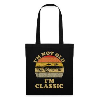 I'm Not Old I'm Classic Retro Vintage Sunset Class - Tote Bag - black - Front