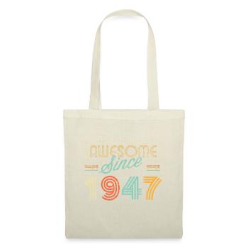 Awesome Since 1947 Year Of Birth Birthdayretro dis - Tote Bag - nature - Front