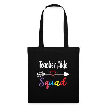 Teacher Aide Squad Funny Back To School Teacher su - Tote Bag - black - Front