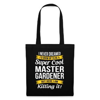 Master Gardener Tshirt Funny Giftgradenid rather b - Tote Bag - black - Front