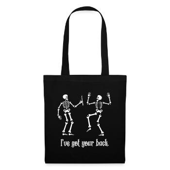Drôle de chemise squelette I Got Your Back Chiropractic - Sac en tissu - noir - Devant