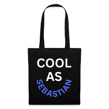 Cool as Sebastian Name - Tote Bag - black - Front