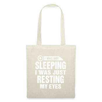 C’est drôle que je ne dors pas, je repose juste mes yeux da - Sac en tissu - nature - Devant