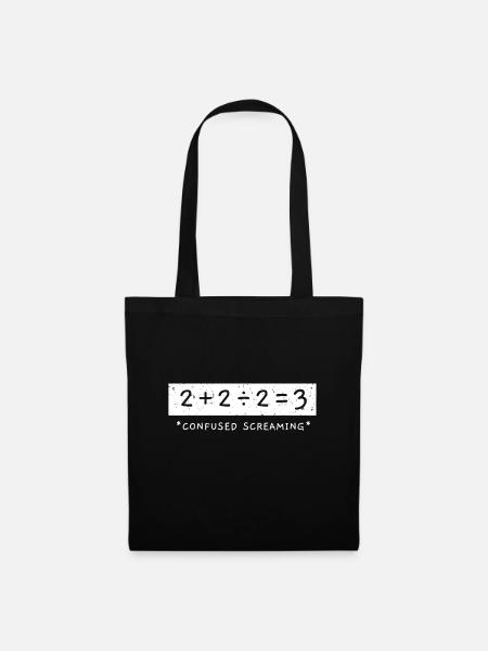 Additionsdivisionssubtraktion entspricht mathematischem Lernen - Stoffbeutel - Schwarz