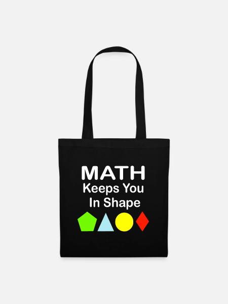 Mathe hält dich in Form Lustiges Mathelehrer-Workout - Stoffbeutel - Schwarz