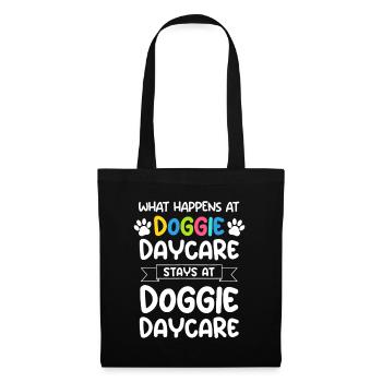 What happens at doggie daycare Quote Dog Daycare W - Tote Bag - black - Front
