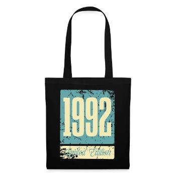 1992 Born Birthday Year of birth - Tote Bag - black - Front