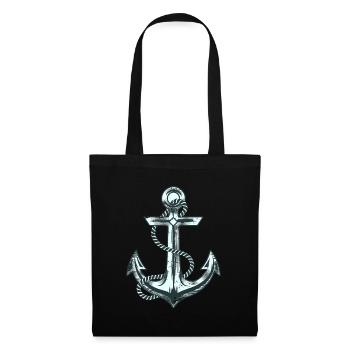 Voile d’ancre - Sac en tissu - noir - Devant