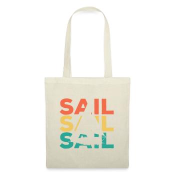 Cadeau de voile rétro vintage pour les marins et les skippersv - Sac en tissu - nature - Devant