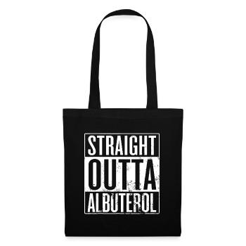 Straight Outta Albuterol, guerrier asthmatique de l’asthme - Sac en tissu - noir - Devant