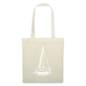 Sailor Boating Anchor - Simple Line Drawing Sailbo - Tote Bag - nature - Front