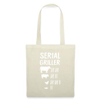 Serial Griller Fathers Day Funny Grilling Grill BB - Sac en tissu - nature - Devant