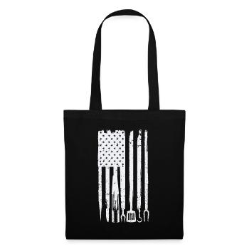 Funny BBQ Design! For Fans of Smoking, Grilling an - Tote Bag - black - Front