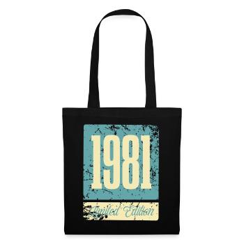 1981 Anniversaire de naissance Année de naissance - Sac en tissu - noir - Devant