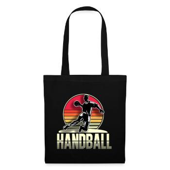 Handball Handballer - Stoffbeutel - Schwarz - Vorne