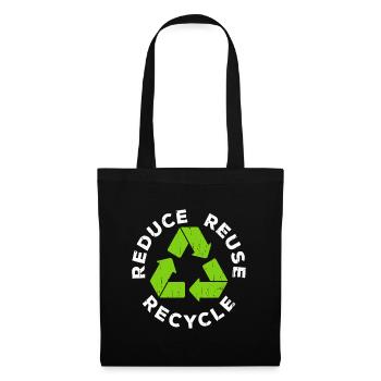 Réduire le T-shirt Recycle Recycle Jour de la Terre 2022célébra - Sac en tissu - noir - Devant