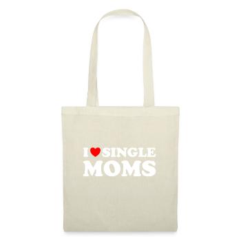 Funny Love Dating I Love Single Momsswipe leftsing - Tote Bag - nature - Front