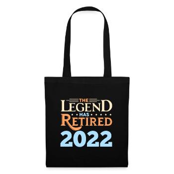 Retirement Funny Legend Has Retired Since 2022 Dad - Tote Bag - black - Front