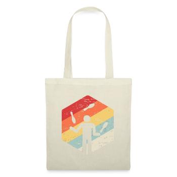 Cadeau de jonglage pour les bouffons / Rétro Vintage Juggling - Sac en tissu - nature - Devant