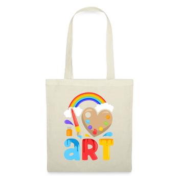 J’aime l’art artiste peintre Cadeaux de peinture colorés - Sac en tissu - nature - Devant