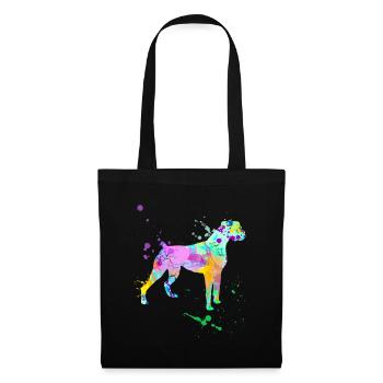 Boxer Dog Race Paint Splatter Art Pet Lovers Owne - Sac en tissu - noir - Devant