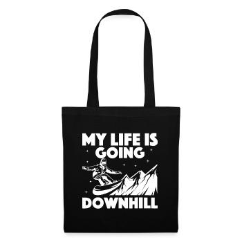 Cool Snowboarding Art Pour Hommes Femmes Snowboard Neige - Sac en tissu - noir - Devant