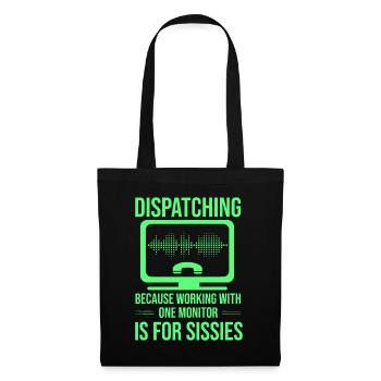Funny Dispatcher - Emergency Operator Thin Yellow - Tote Bag - black - Front