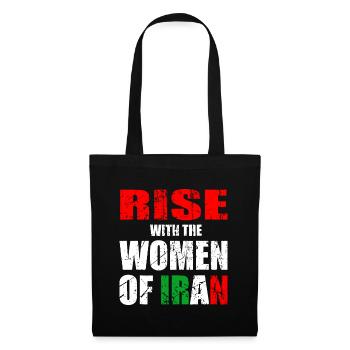 RISE with the Women of Iran women life freedom - Tote Bag - black - Front