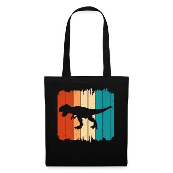 T-Rex - Sac en tissu - noir - Devant