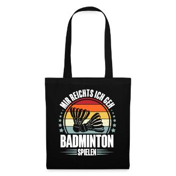 Badminton - Stoffbeutel - Schwarz - Vorne