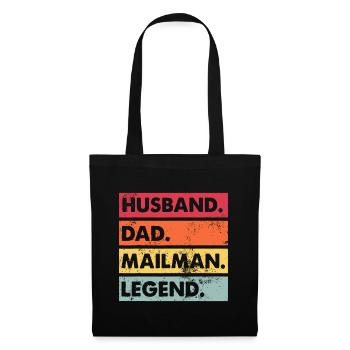 Husband Dad Mailman Legend Funny Postal Workerdadg - Tote Bag - black - Front