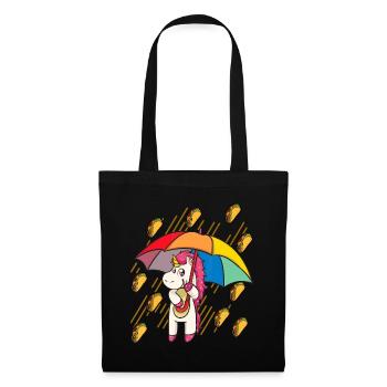 Raining Tacos Unicorn Lover Umbrella Cinco de Mayo - Tote Bag - black - Front